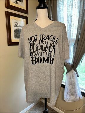 Set of 2 Bella Canvas Graphic V-Neck T’s